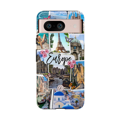 Europe Travel Collage Tough Phone Case