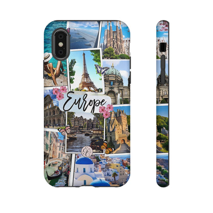 Europe Travel Collage Tough Phone Case