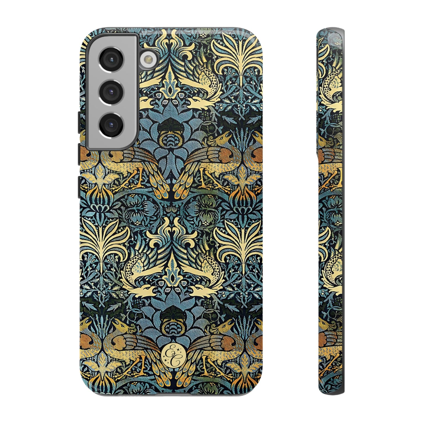 William Morris Peacock and Dragon Tough Phone Case