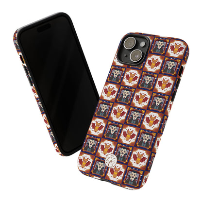 Dracula & Bat Pattern Halloween Phone Case