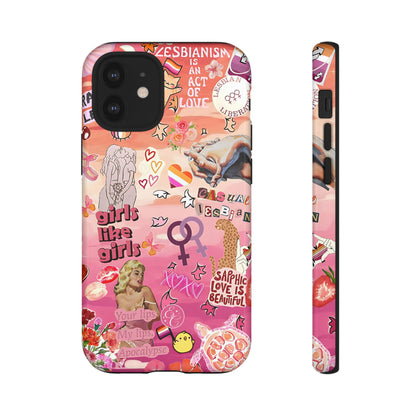 Lesbian Collage Tough Phone Case