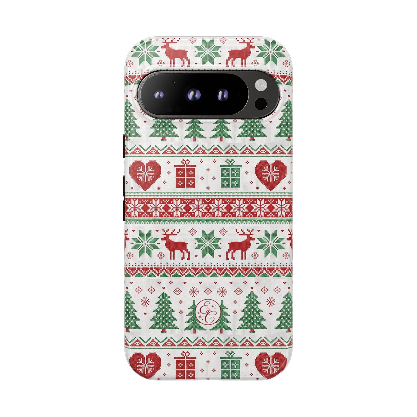 Ugly Christmas Sweater Pattern Tough Phone Case