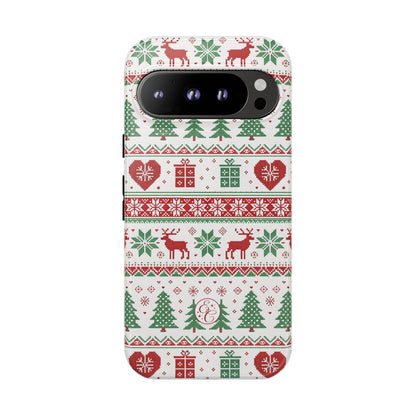 Ugly Christmas Sweater Pattern Tough Phone Case