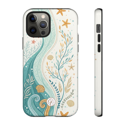 Ocean Boho Doodle Tough Phone Case