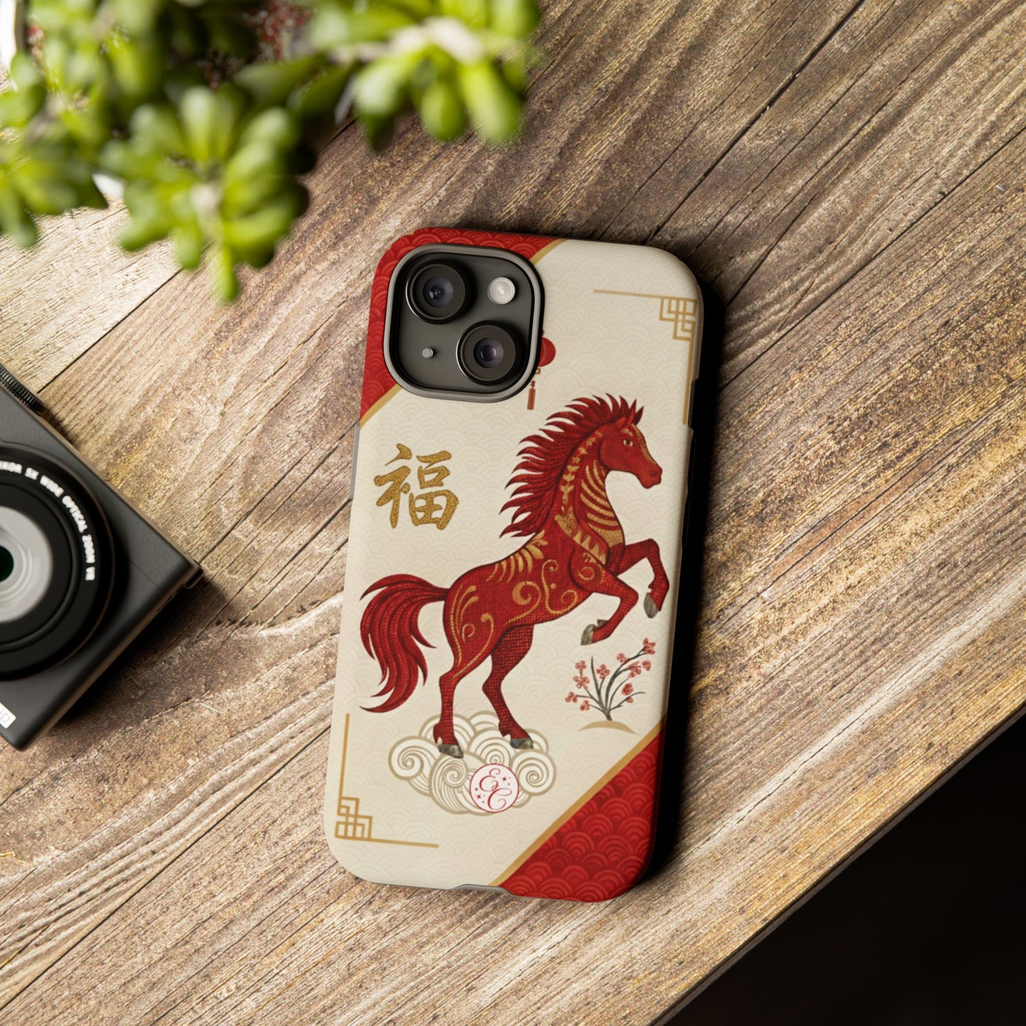 Chinese Zodiac Horse Tough Phone Case