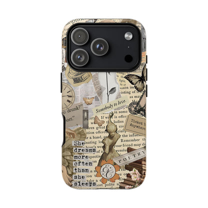 Library Romance Collage Tough Phone Case