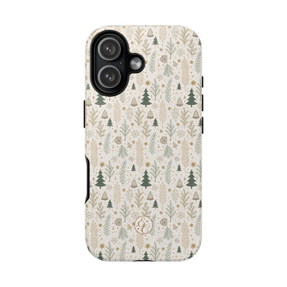 Boho Christmas Forest Tough Phone Case