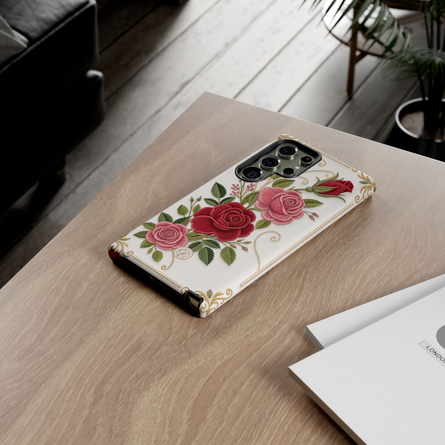 Elegant Rose Garden Tough Phone Case