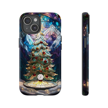 Christmas Tree Stained Glass Tough Phone Case