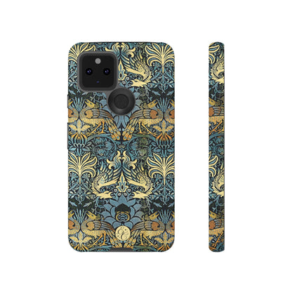 William Morris Peacock and Dragon Tough Phone Case