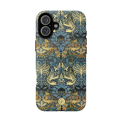 William Morris Peacock and Dragon Tough Phone Case