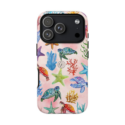 Colorful Marine Life Tough Phone Case