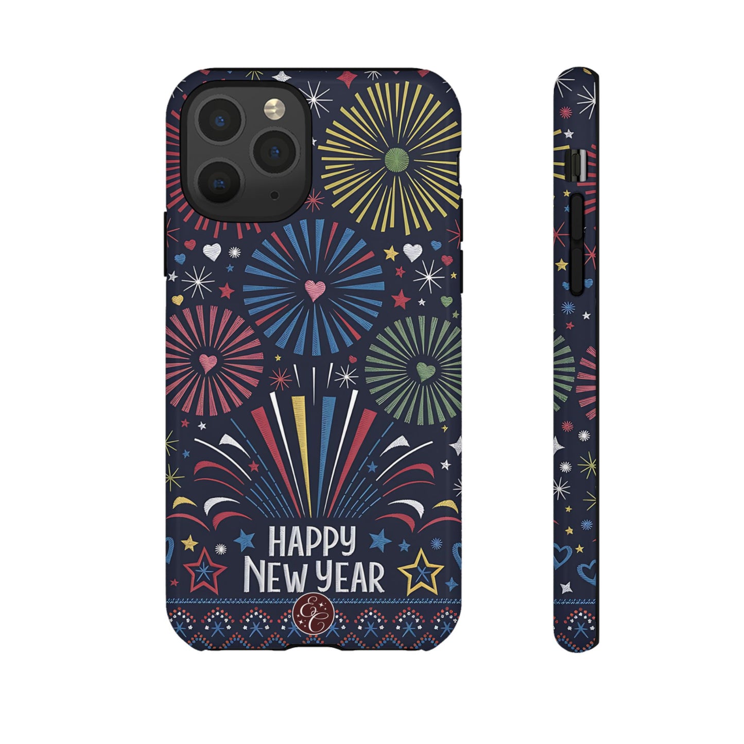 Happy New Year Fireworks Tough Phone Case