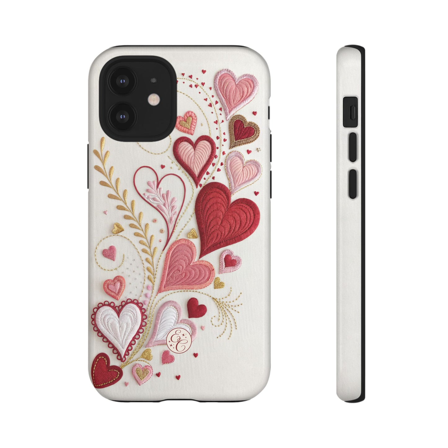 Hearts Pattern Tough Phone Case