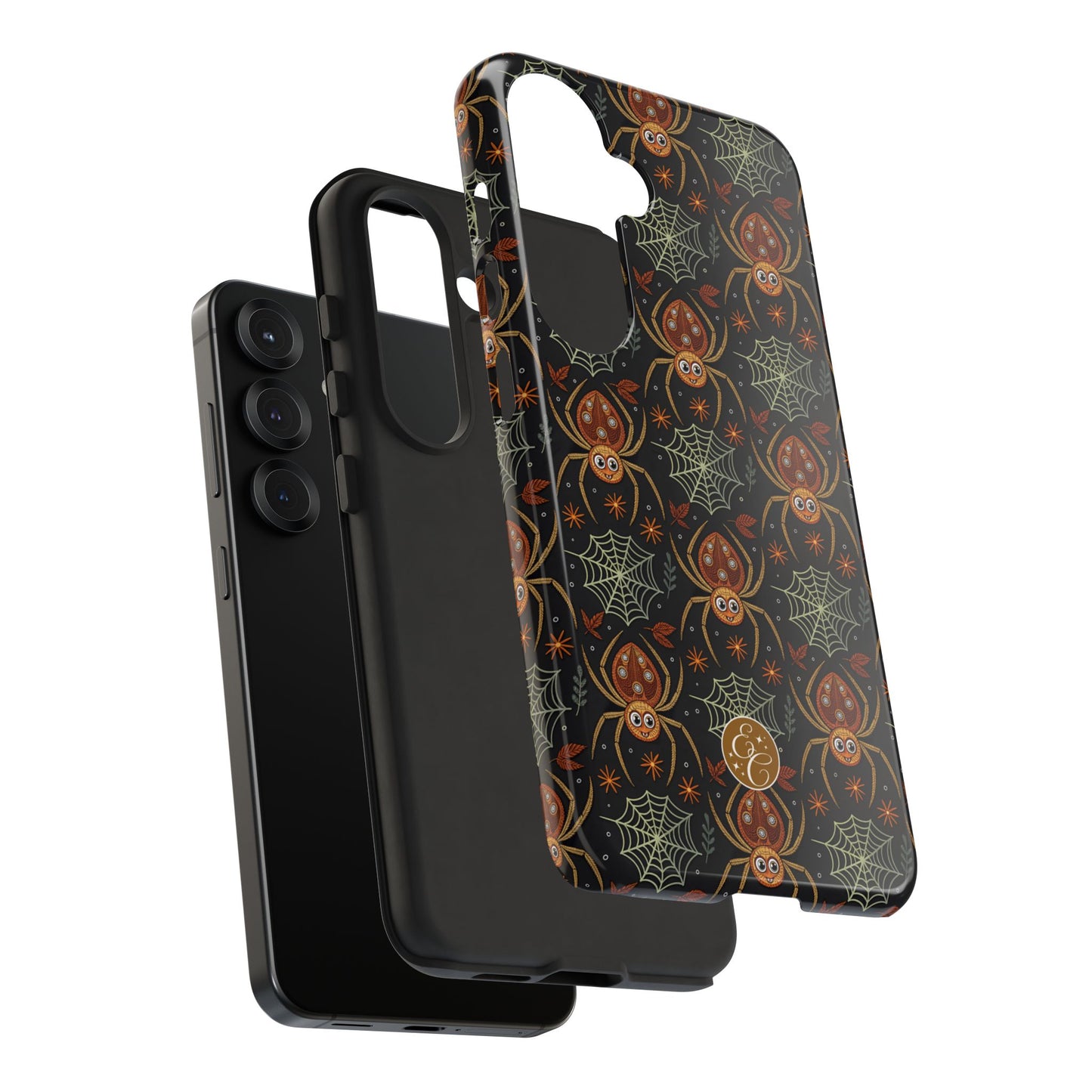 Boho Halloween Spider Pattern Tough Phone Case