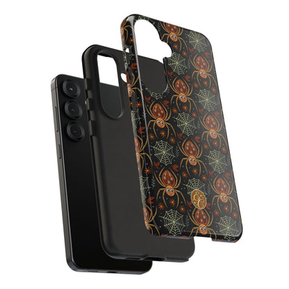 Boho Halloween Spider Pattern Tough Phone Case