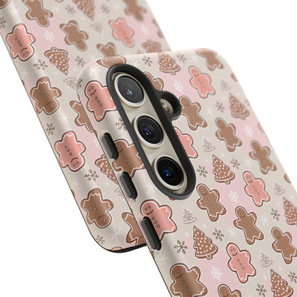 Gingerbread Men & Xmas Tree Pattern Tough Phone Case