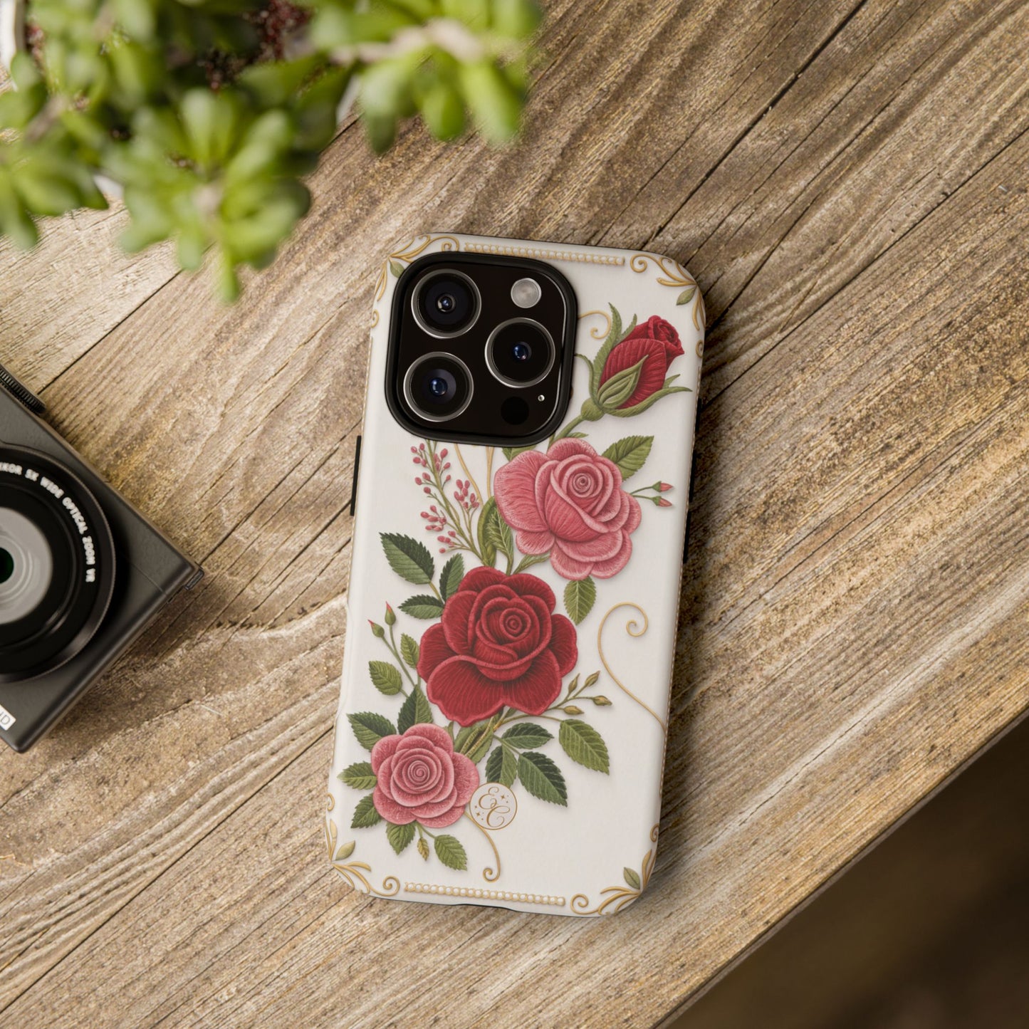 Elegant Rose Garden Tough Phone Case