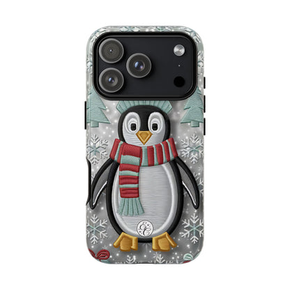 Cute Christmas Penguin Tough Phone Case