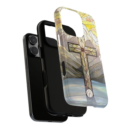 Stained Glass Cross Tough Phone Case