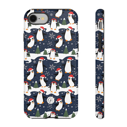 Cute Penguin Christmas Pattern Tough Phone Case