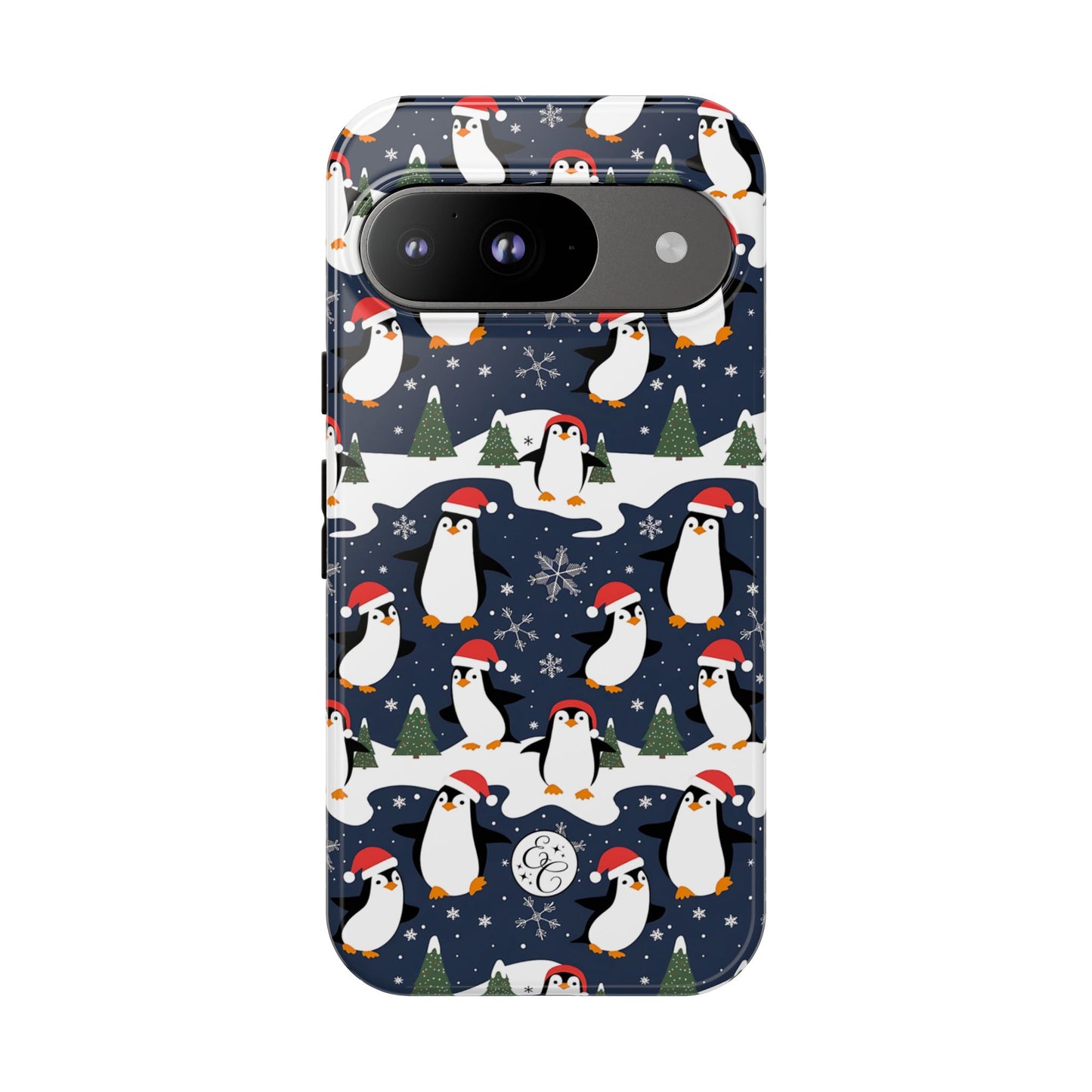 Cute Penguin Christmas Pattern Tough Phone Case