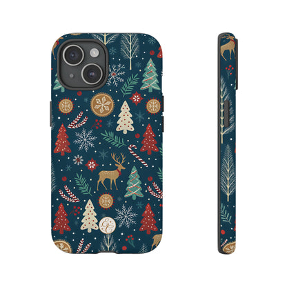 Christmas Holiday Pattern Tough Phone Case