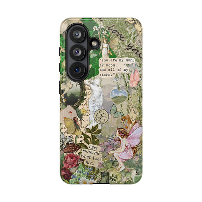 Vintage Botanical Collage Tough Phone Case