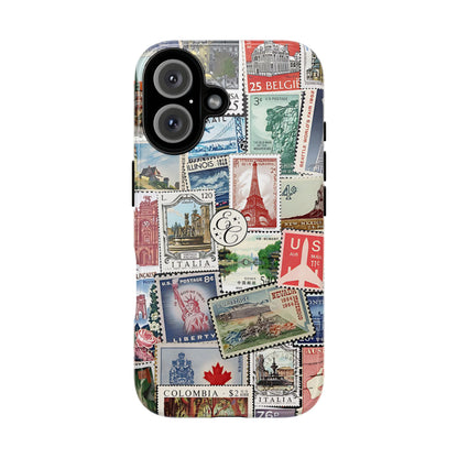 Vintage Stamp Collection Tough Phone Case