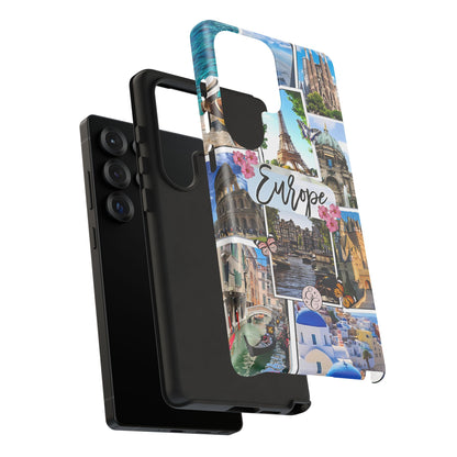 Europe Travel Collage Tough Phone Case