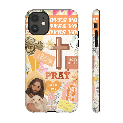 Christian Collage Tough Phone Case