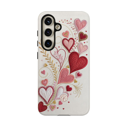 Hearts Pattern Tough Phone Case