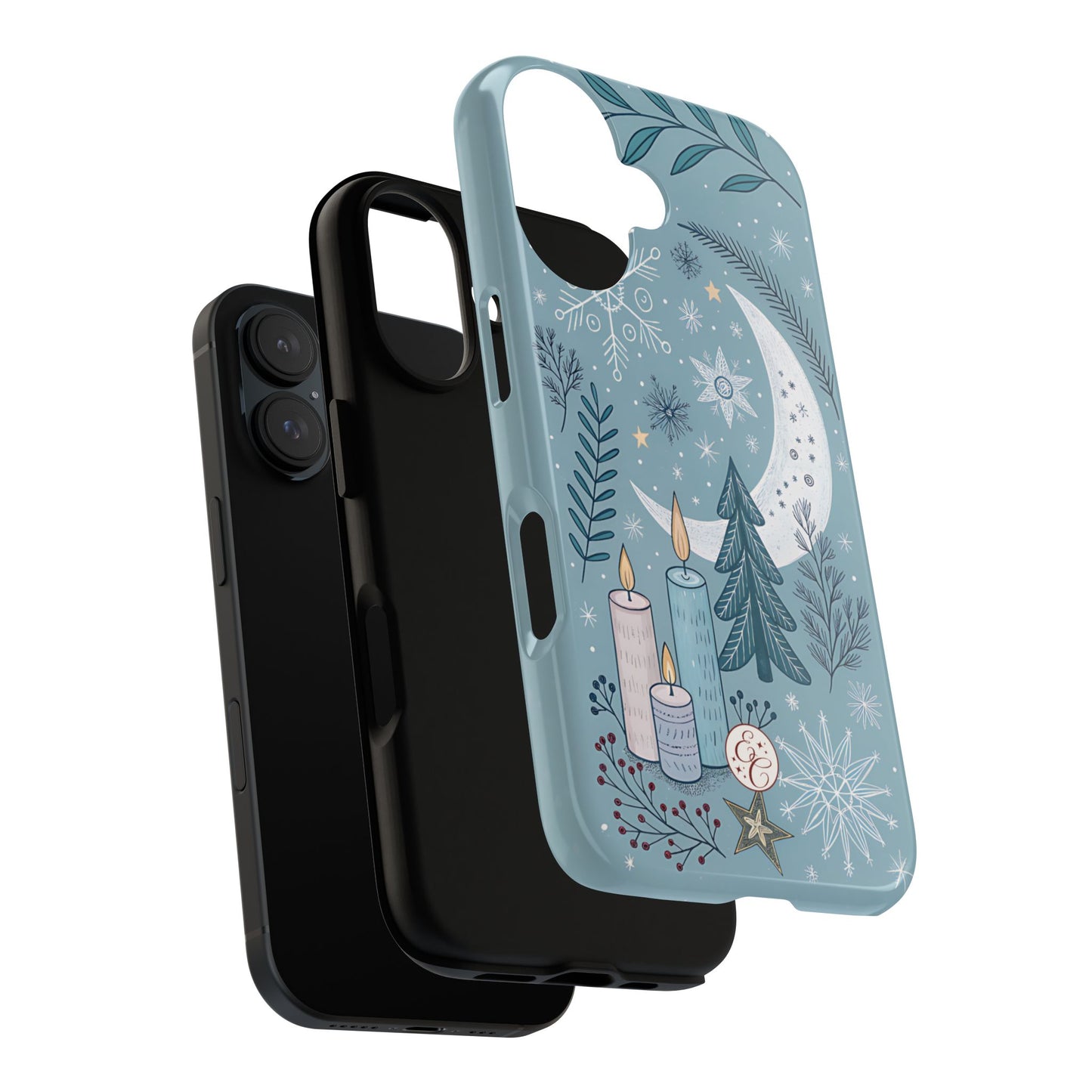 Winter Moon & Candles Tough Phone Case