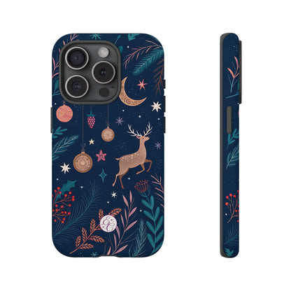 Boho Christmas Reindeer Tough Phone Case