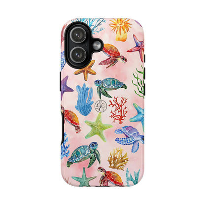 Colorful Marine Life Tough Phone Case