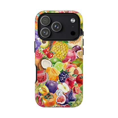 Colorful Fruits Collage Tough Phone Case