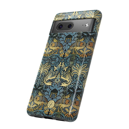 William Morris Peacock and Dragon Tough Phone Case