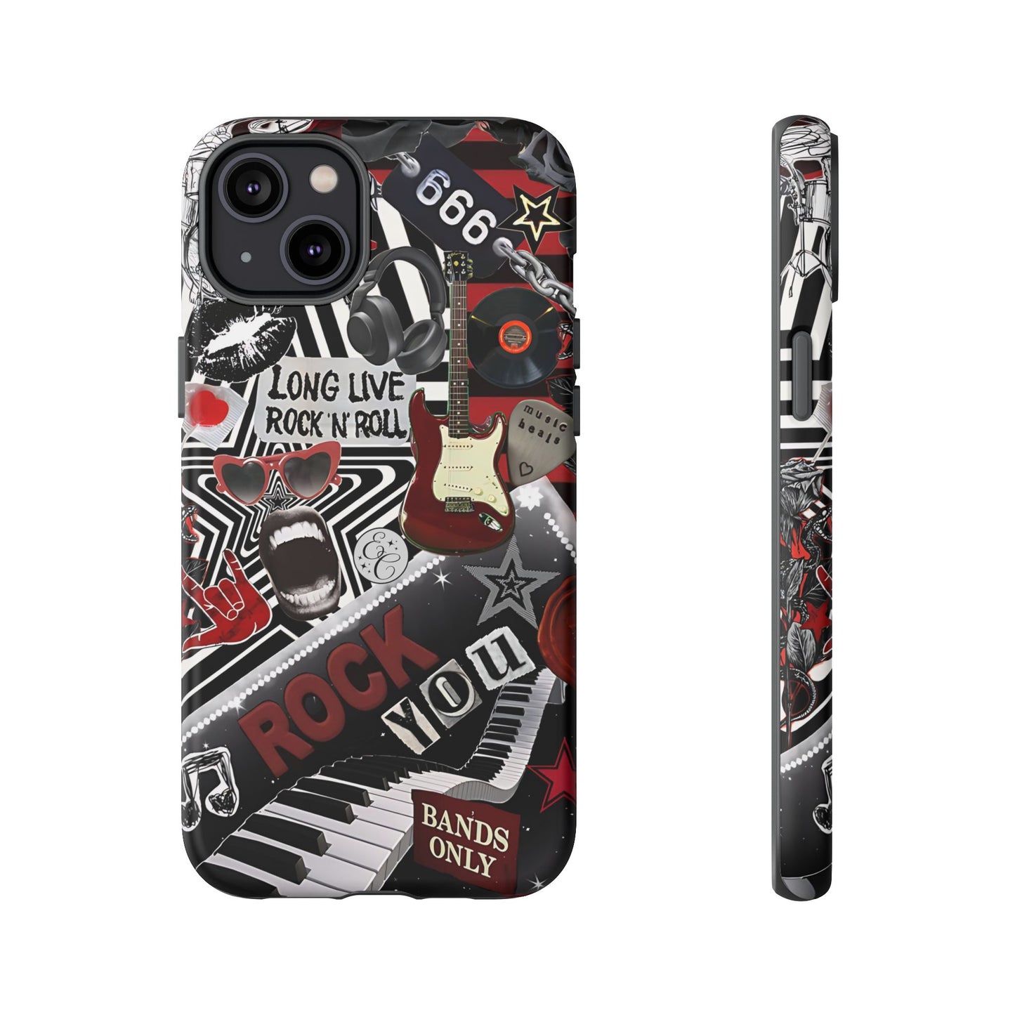 Rock and Roll Collage Tough Phone Case