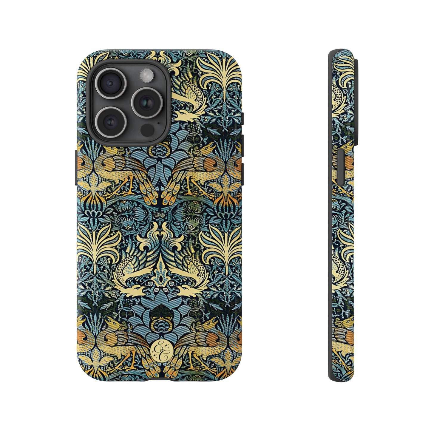 William Morris Peacock and Dragon Tough Phone Case