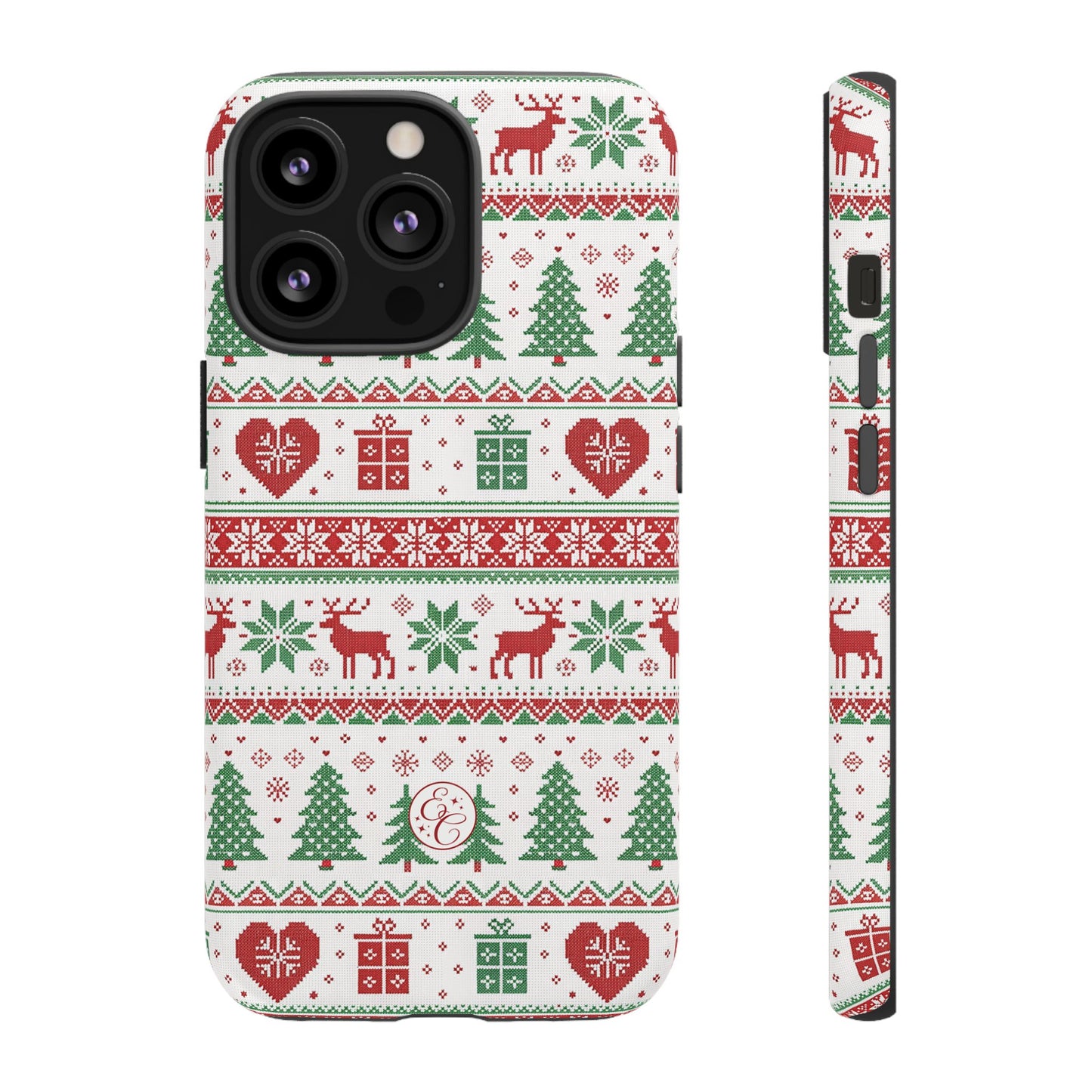 Ugly Christmas Sweater Pattern Tough Phone Case