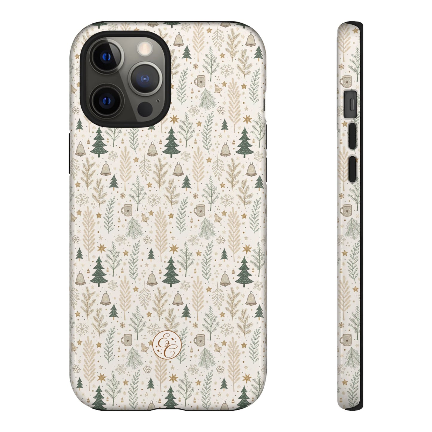 Boho Christmas Forest Tough Phone Case