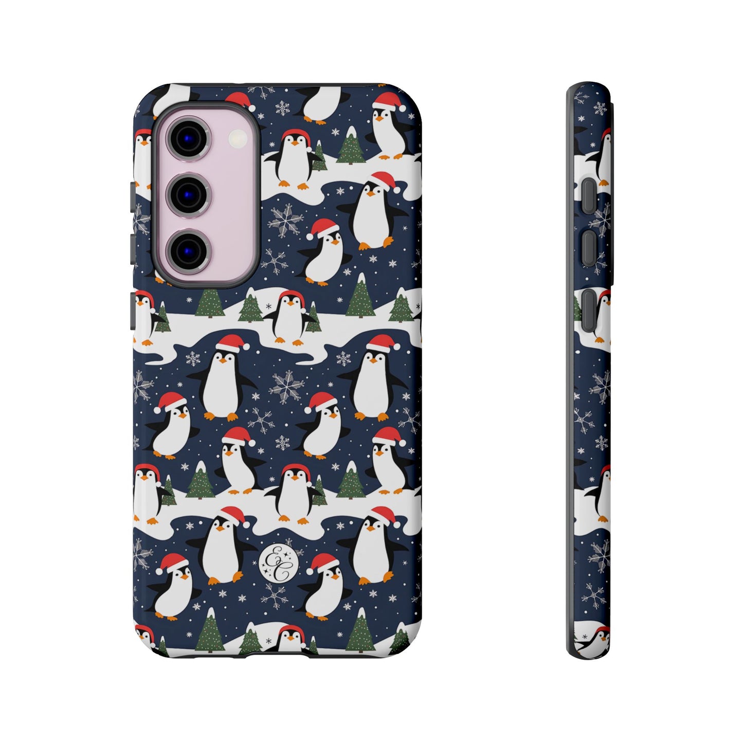 Cute Penguin Christmas Pattern Tough Phone Case