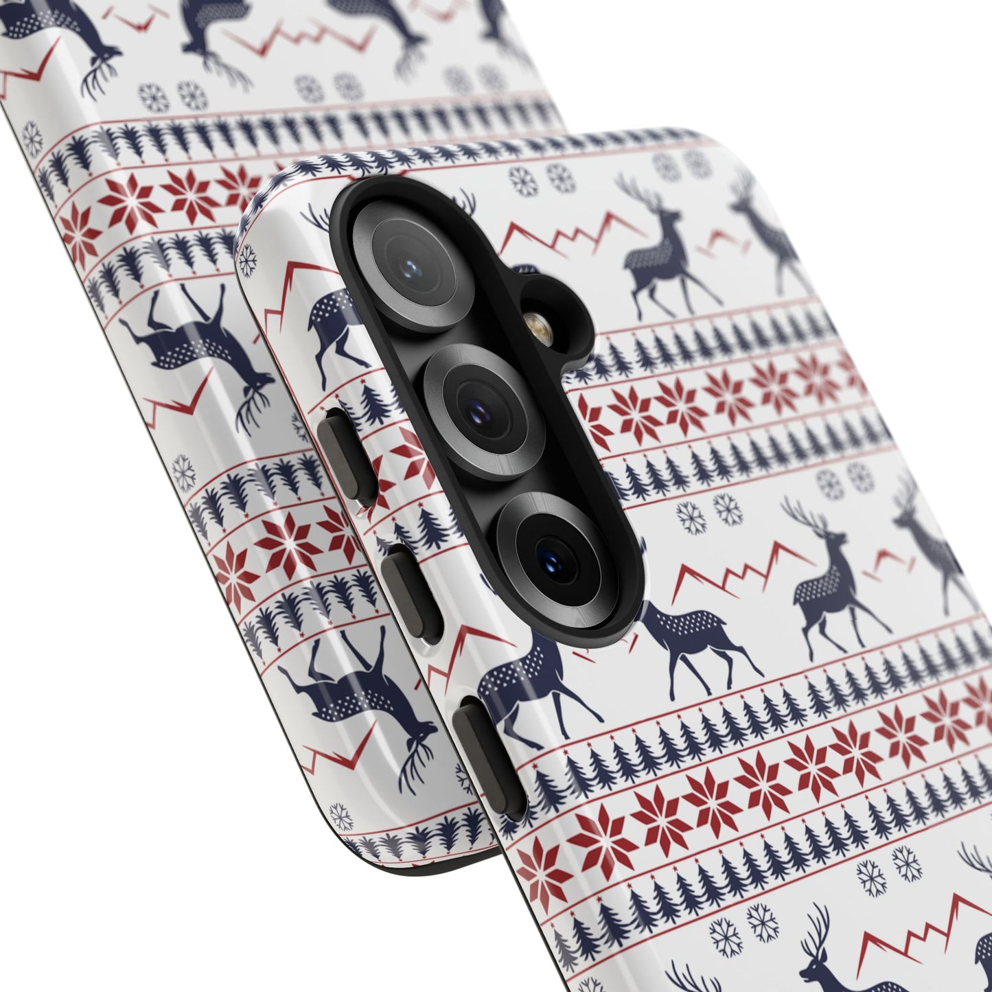 Christmas Reindeer Pattern Tough Phone Case