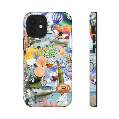 Vintage Travel Collage Tough Phone Case