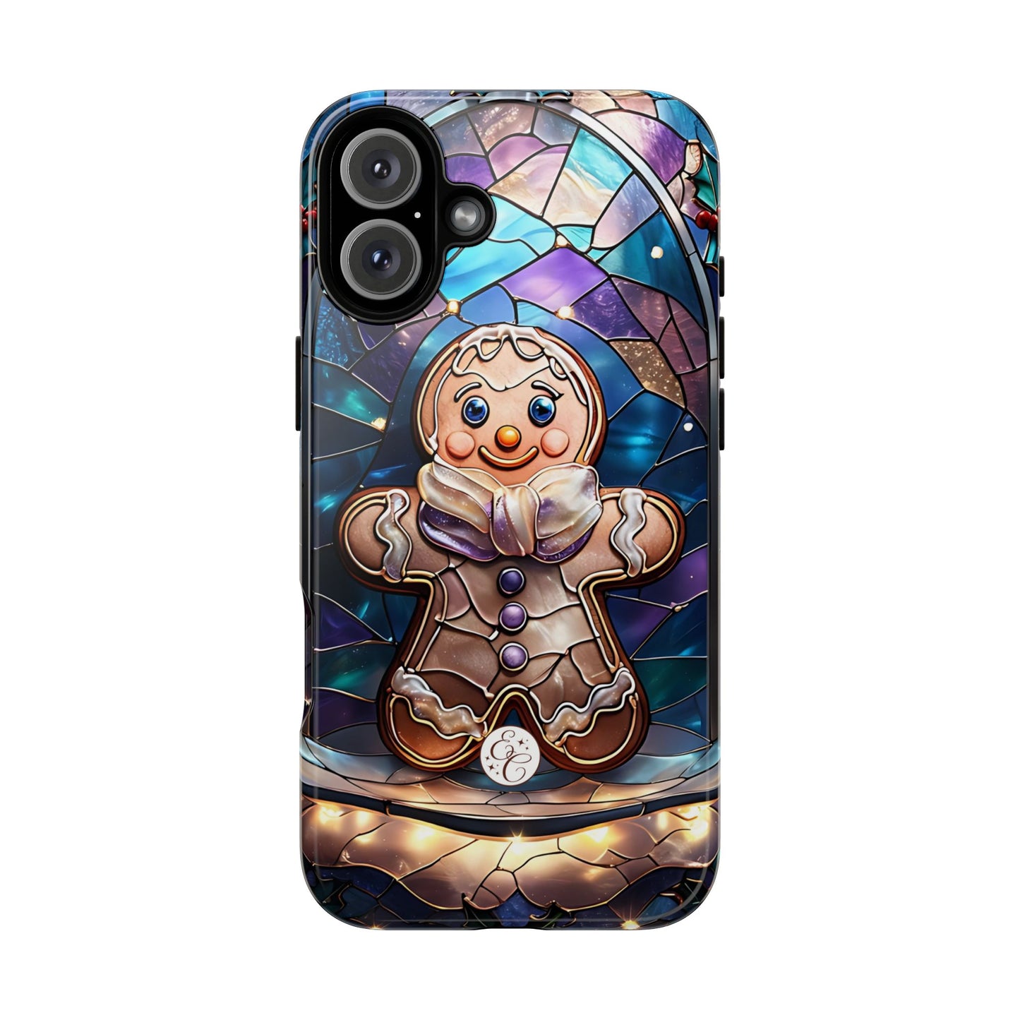 Gingerbread Man Stained Glass Tough Phone Case