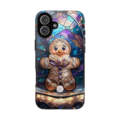 Gingerbread Man Stained Glass Tough Phone Case