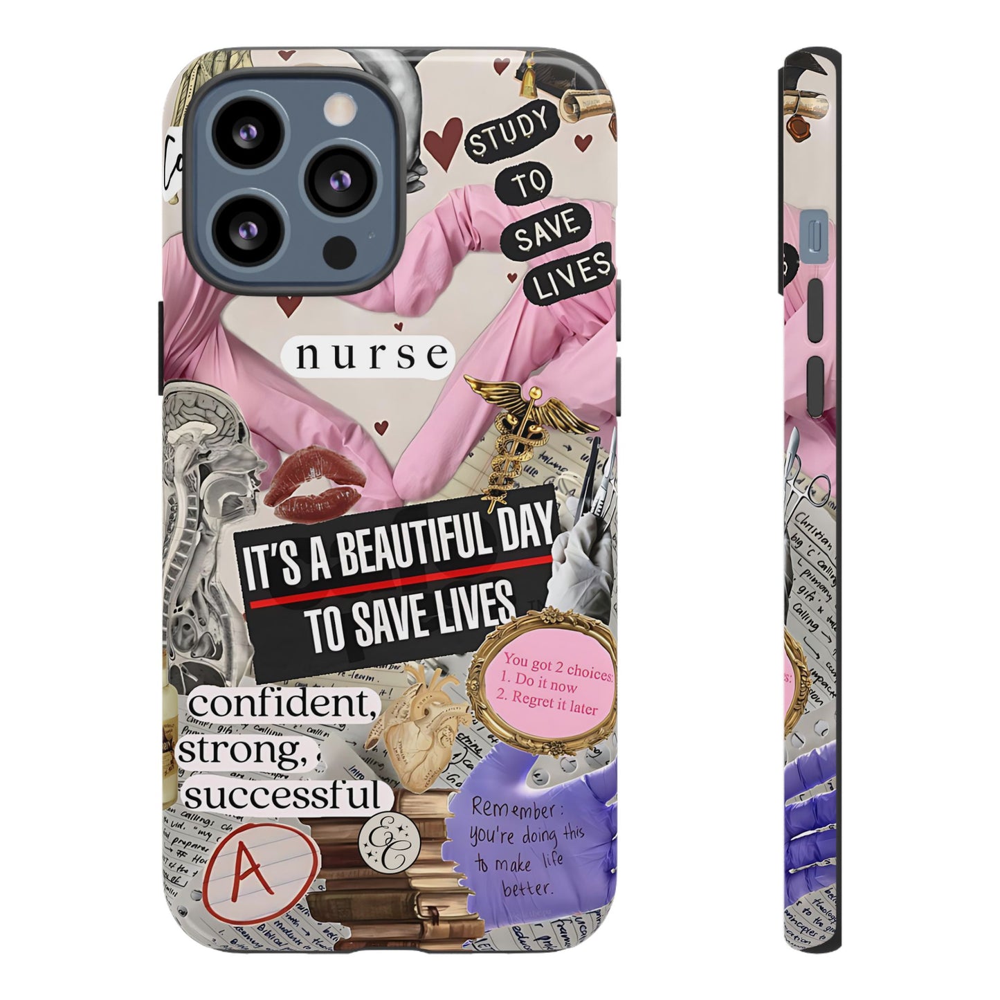 Nurse Inspirational Collage Tough Phone Case