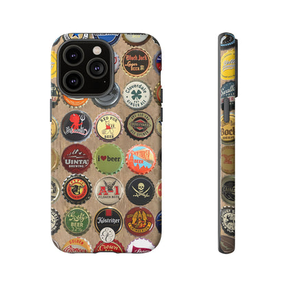 Beer Bottle Caps Tough Phone Case