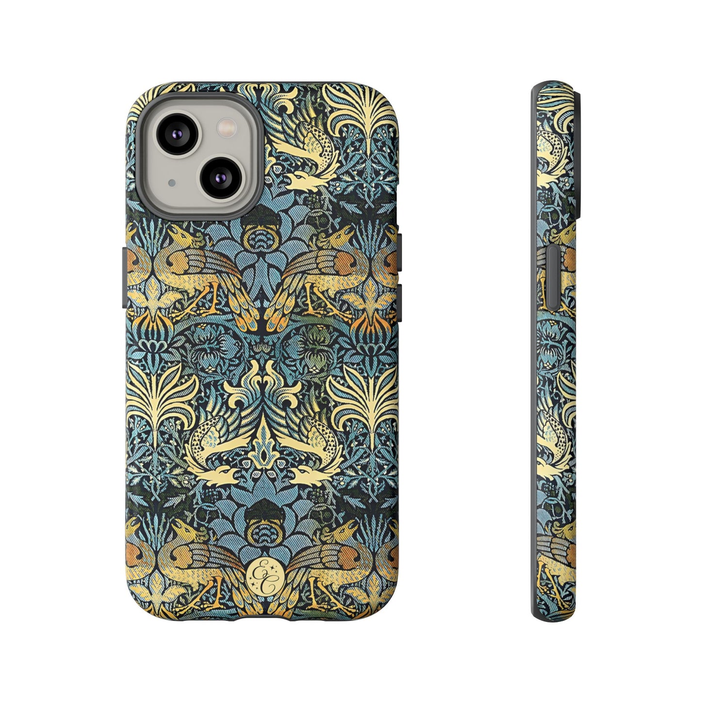 William Morris Peacock and Dragon Tough Phone Case