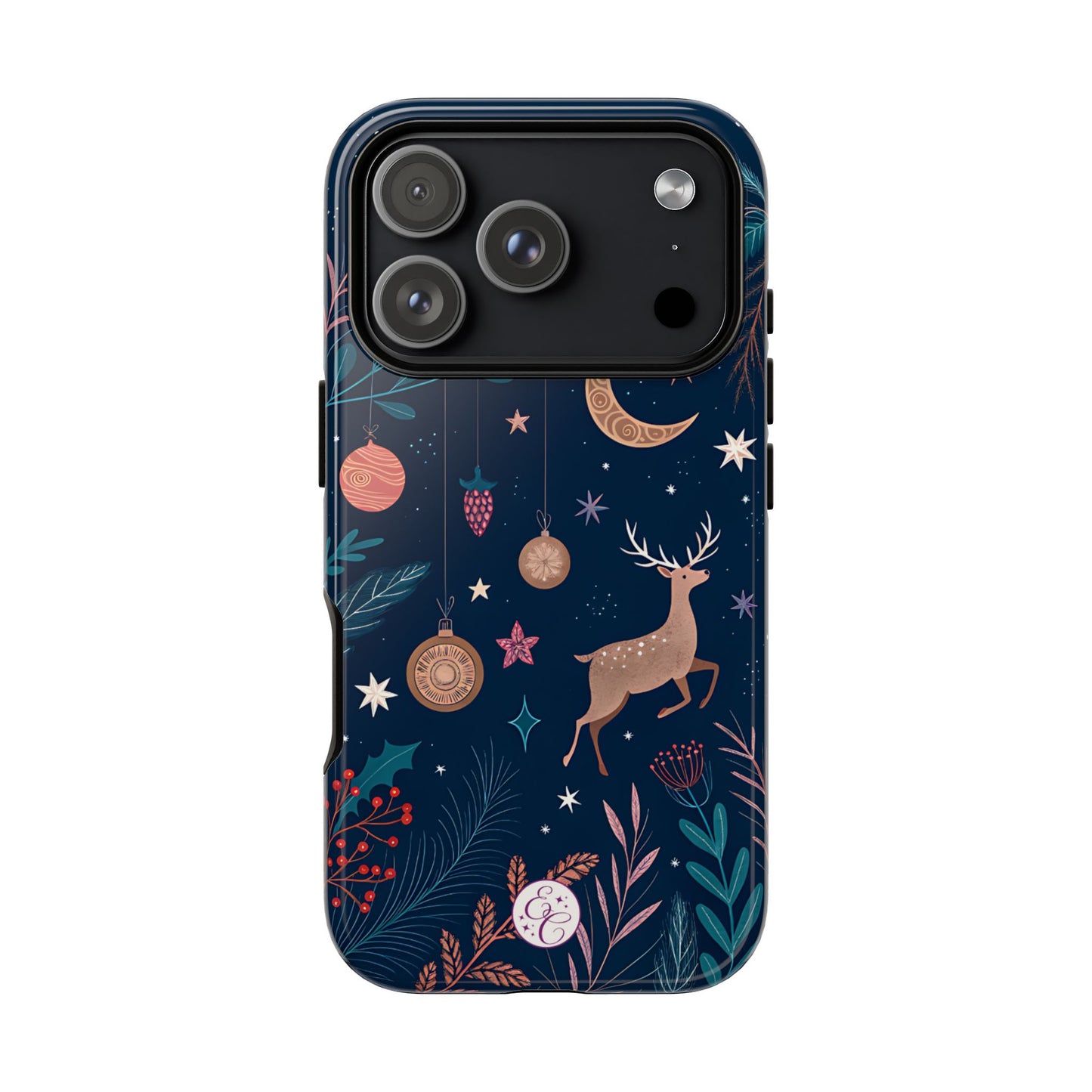 Boho Christmas Reindeer Tough Phone Case